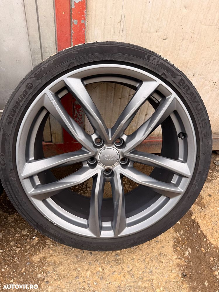 Jante aliaj AUDI A6 C7 cu cauciucuri vara 255/35R20 cod 4G9601025M - 5