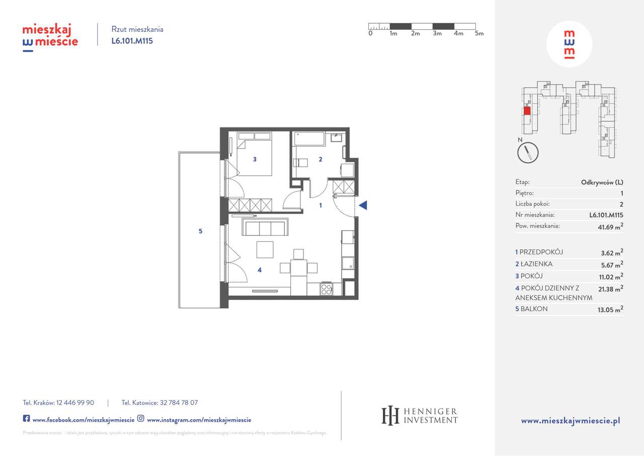 2-pokojowe mieszkanie 41m2 + balkon Bezpośrednio - Pełny obrazek: 4/18