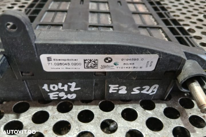 Calorifer incalzire electric 9194595 9194595 BMW Seria 3 E90 [facelif - 3