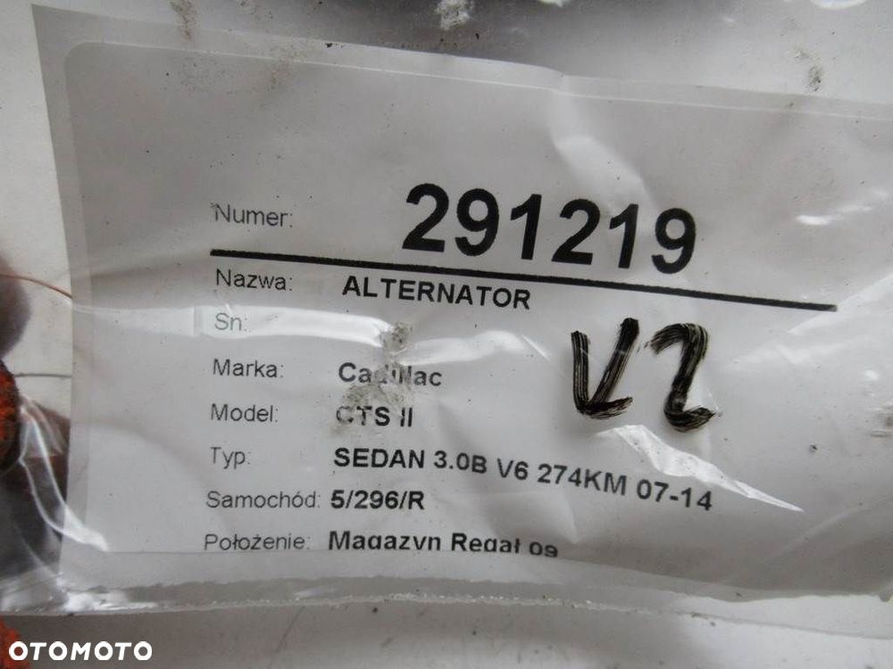 ALTERNATOR  CADILLAC CTS 2007 - 2022 3.0 201 kW [273 KM] benzyna 2009 - 2013 - 7