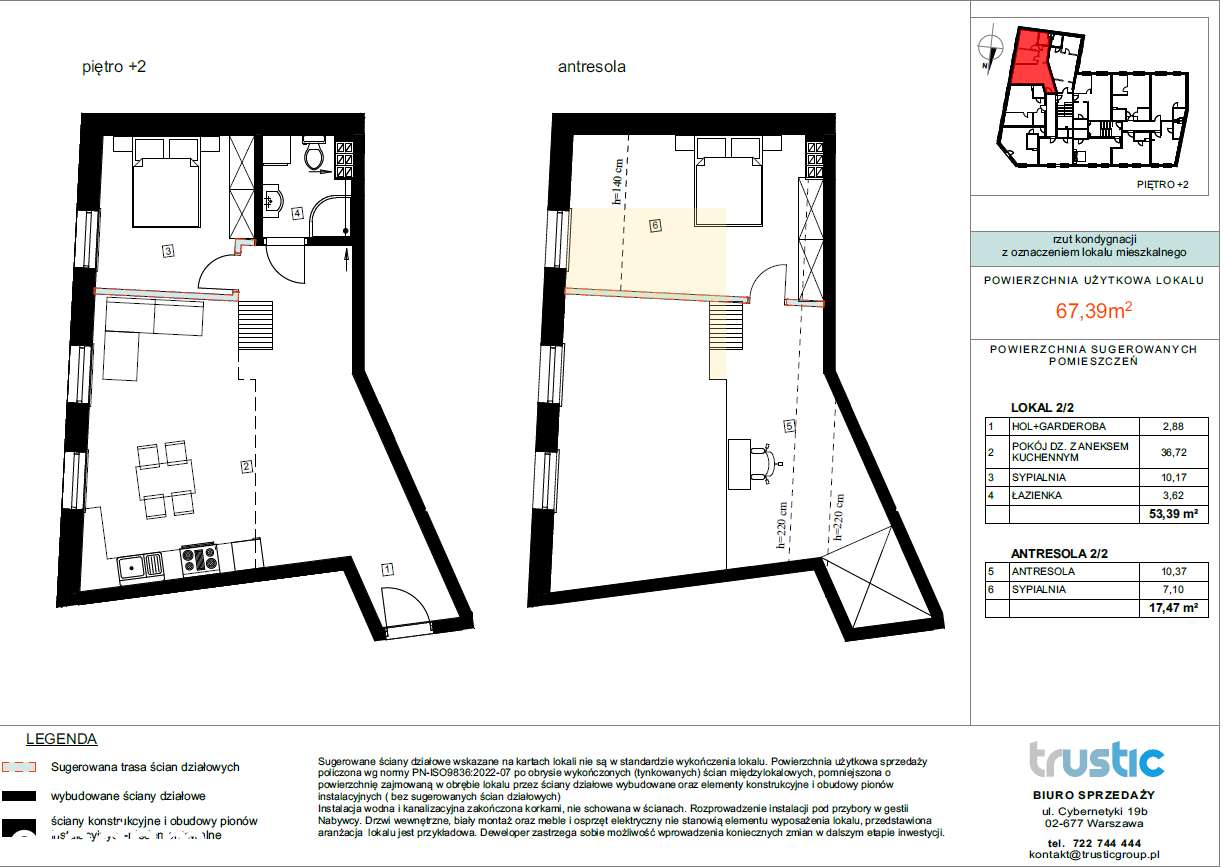 67 m² -z antresolą-centrum Grodziska blisko PKP -wyjątkowa przestrzeń