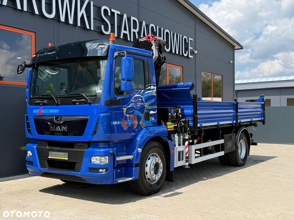 MAN TGM TGL TGS 18.250 // E6 // Klimatyzacja //  wywrotka + HDS HMF z pilotem // 4x2 // budowlanka // kiper wywrot żuraw dzwig kran crane - 3