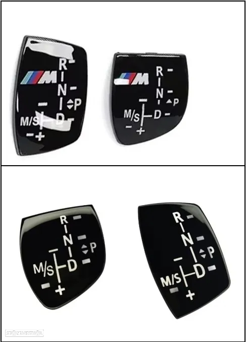 Capa autocolante ///M botão IDrive ou para manete cx. automática BMW - 6