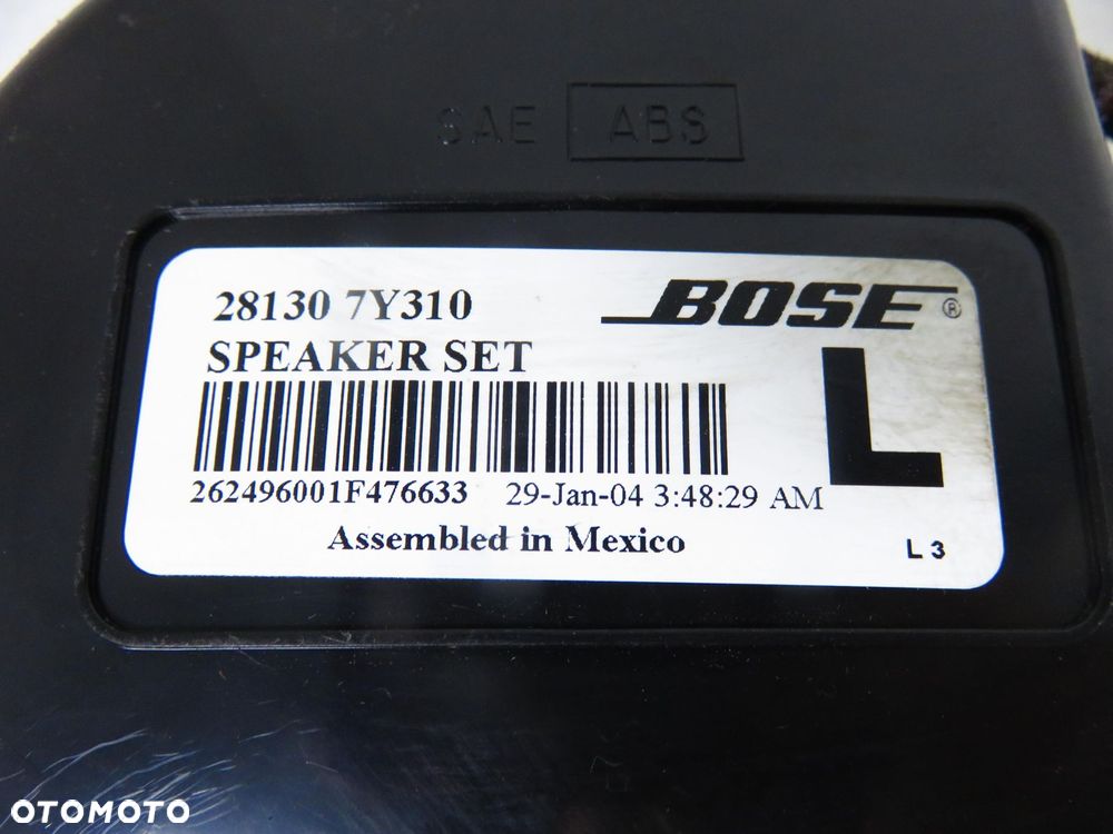 GŁOŚNIKI BAGAŻNIKA NISSAN MAXIMA VI - 4