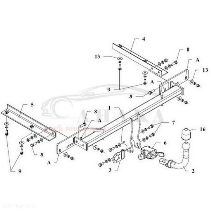Hak Holowniczy Automat Do Opel Astra J Hatchback 2009-2015 - 3