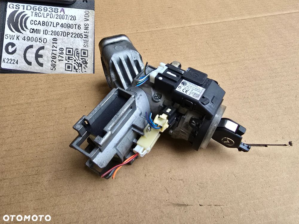 Mazda 6 GH komplet zestaw startowy 2.0 diesel RF8G komputer stacyjka bcm EU europa - 5