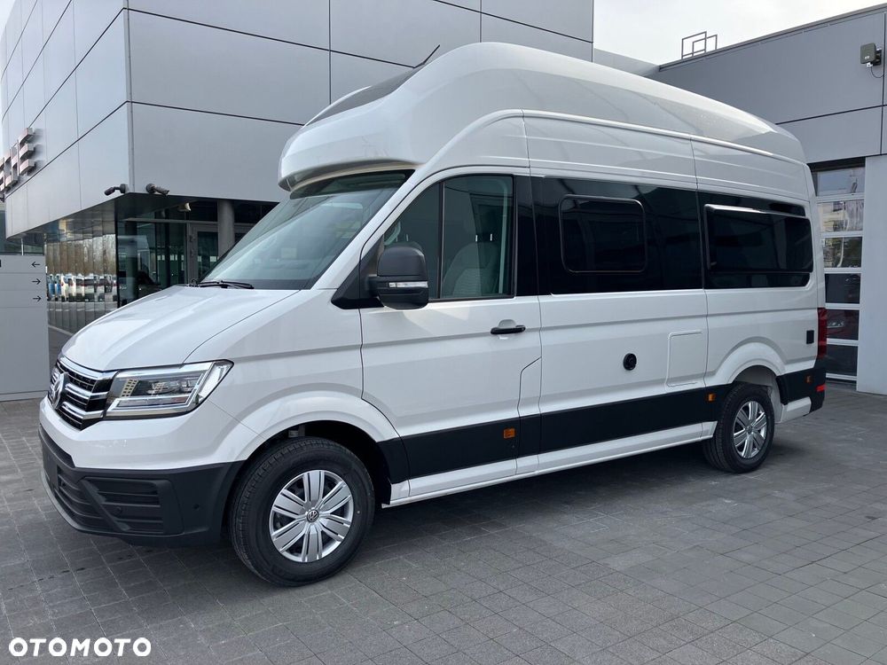 Volkswagen Grand California Grand California 600 silnik: 2,0 l TDI EU6 SCR BlueMotion Technology 130 kW skrzynia biegów: Przedni napęd automatyczna 8-biegowa rozstaw osi: 3640 mm - 7