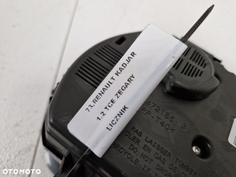RENAULT KADJAR 1.2 TCE LICZNIK ZEGARY PRĘDKOŚCIOMIERZ UK P248100628R - 5