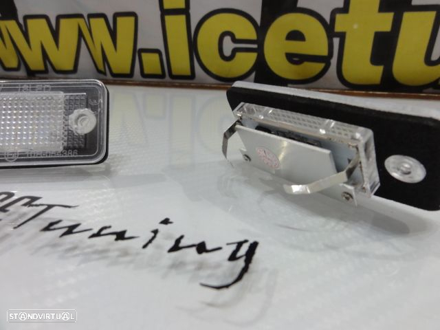 Suporte De Lampada De Matricula Com Led Branco Para Audi A3 8P, A4 B6, B7, A6 4F, A8, Q7, A5 - 13