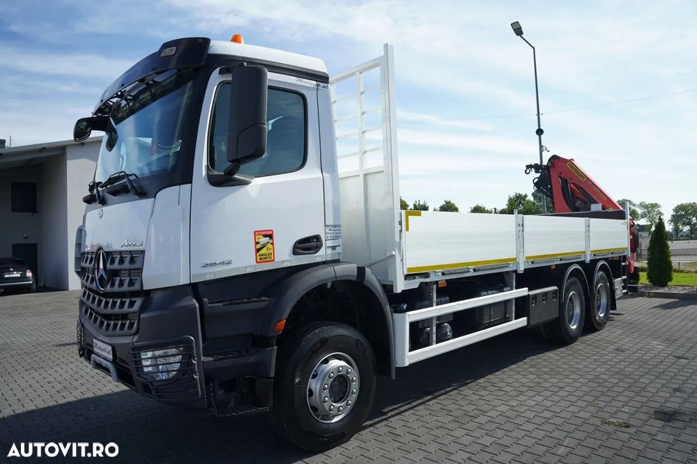 Mercedes-Benz AROCS 2642 / 6x4 / LIVRARE - 7,2 M / PALFINGER PK 19 001 / MAX. CAPACITATE DE RIDICARE 6.000 KG / ROTATOARE / TELECOMANDĂ / EURO 6 - 9