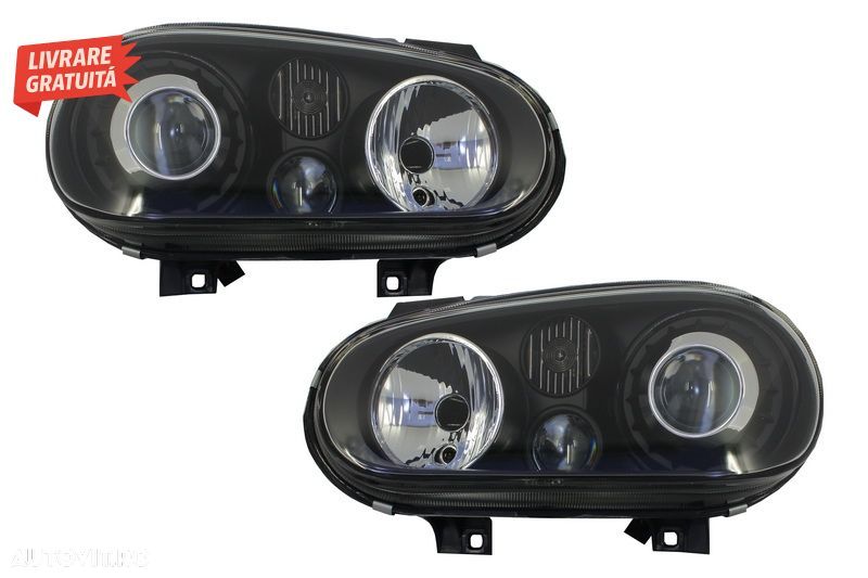 Faruri VW Golf 4 (09.1997-09.2003) R32 Look Negru- livrare gratuita - 1