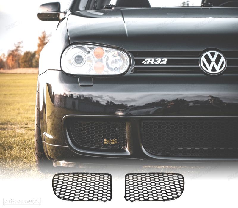 GRELHAS VOLKSWAGEN VW GOLF 4 97-03 LOOK R32 PRETO - 1