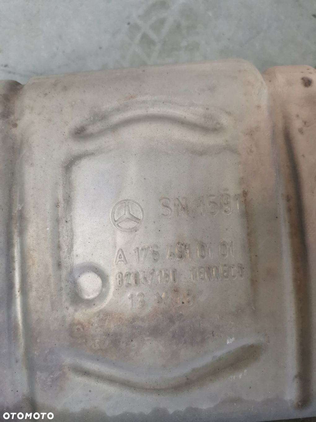 Mercedes Benz A W176 TŁUMIK WYDECH ORYGINAŁ 2.2 CDI DPF KAT A1764910101 - 2