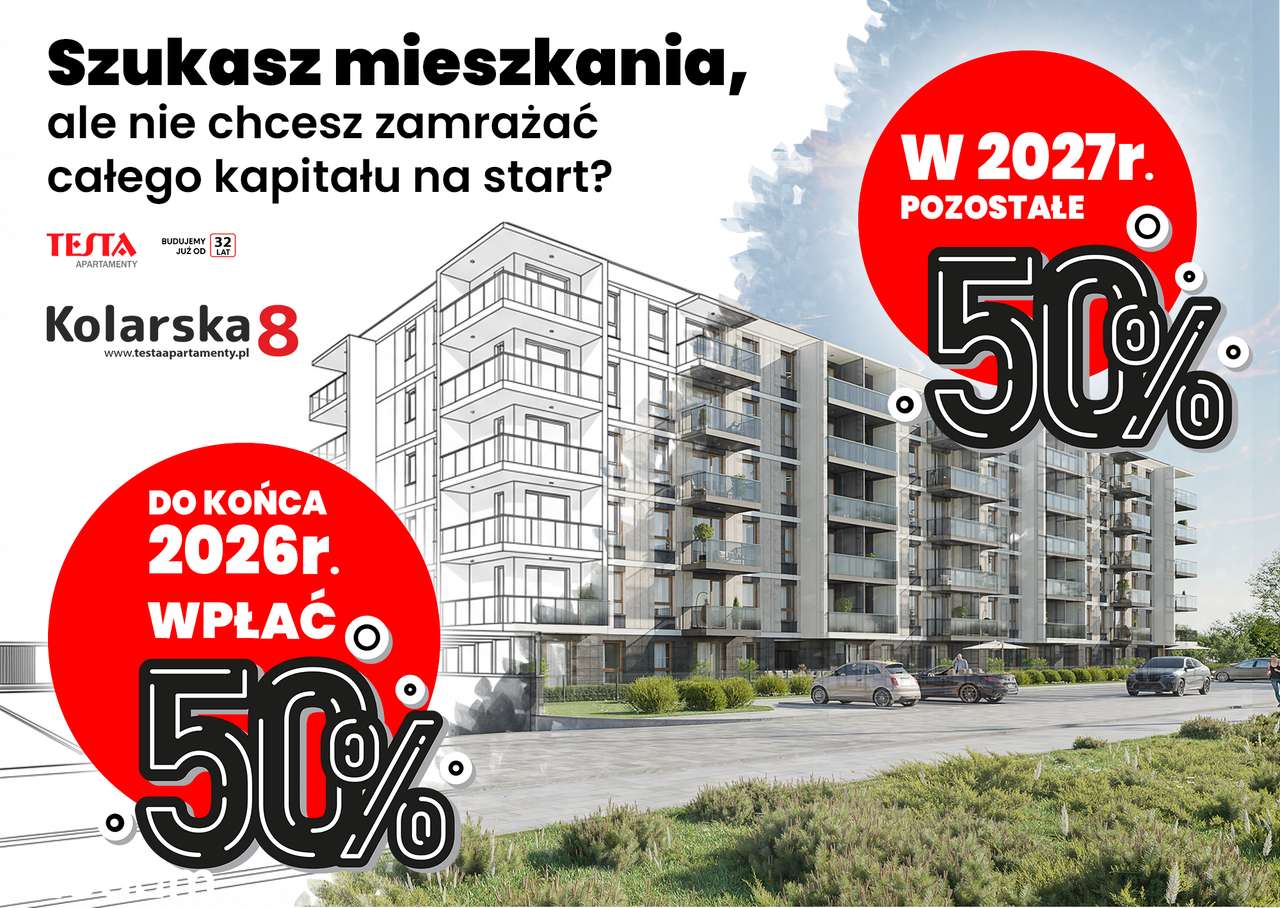 Mieszkanie Kolarska 8 - 33 LAT DOŚWIADCZENIA, PRZYJAZNY PLAN WPŁAT!