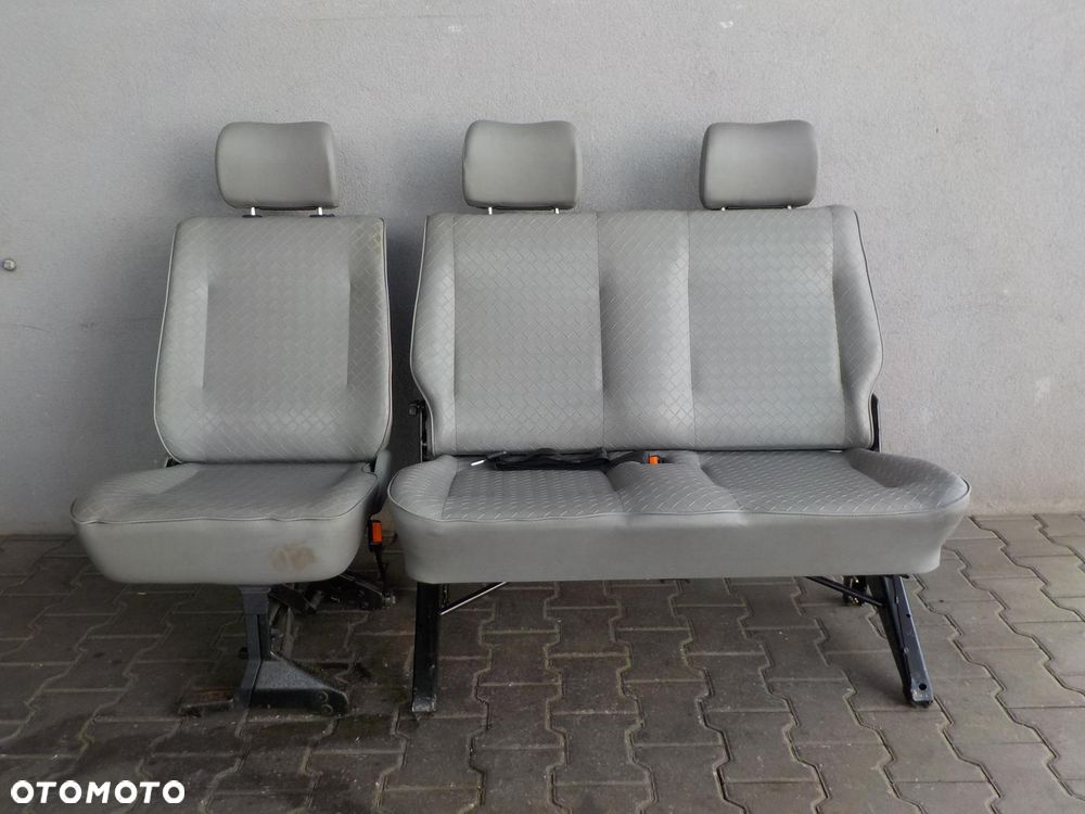 VW T4 FOTEL FOTELE SIEDZENIA RZĄD ŚRODKOWY TYŁ - 3