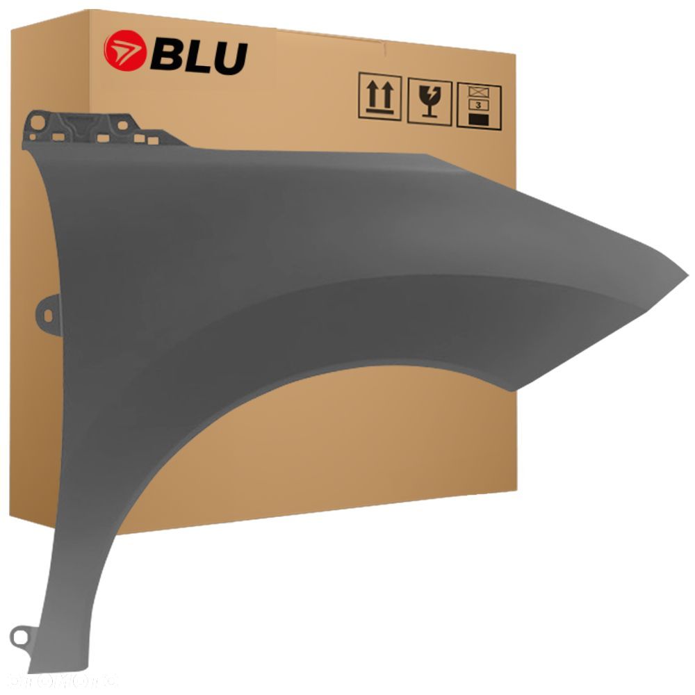 BLU Błotnik PEUGEOT 3008 I KTP prawy szary 2009-2016 przód GrauerHai - 1