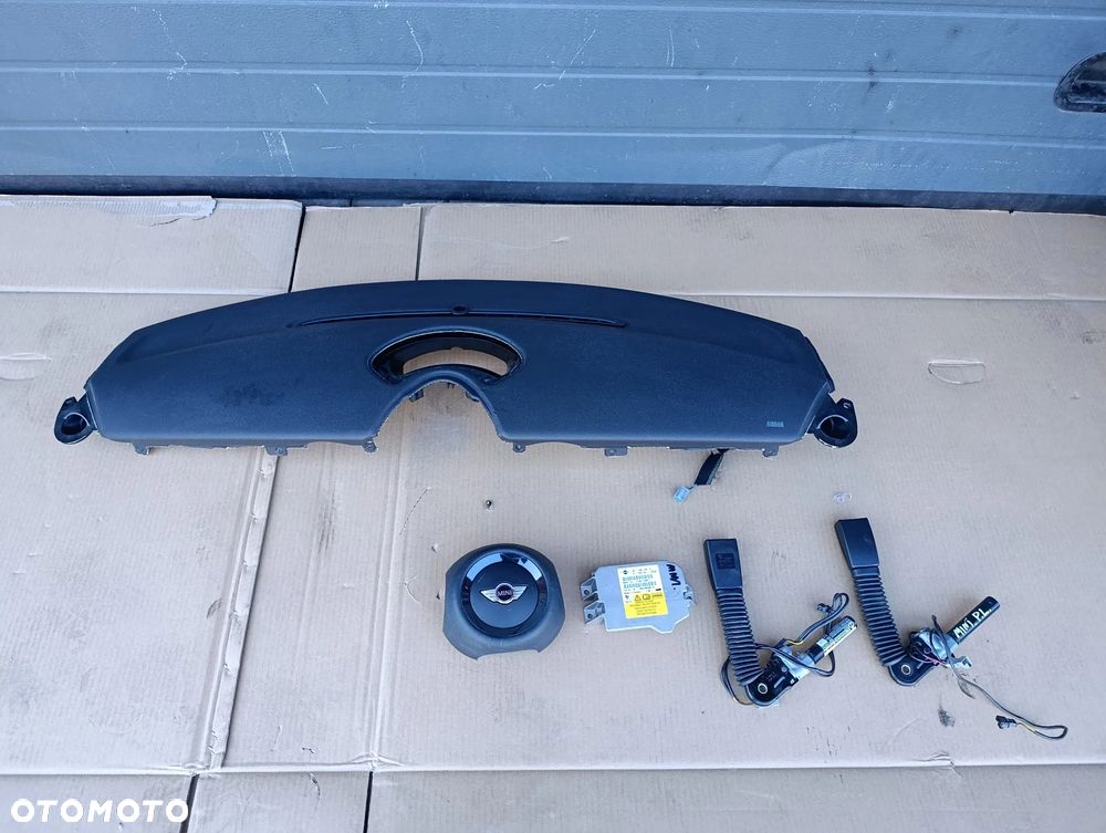 MINI COOPER R56 KONSOLA AIRBAG SENSOR PODUSZKA NAPINACZE EUROPA KOMPLET - 1