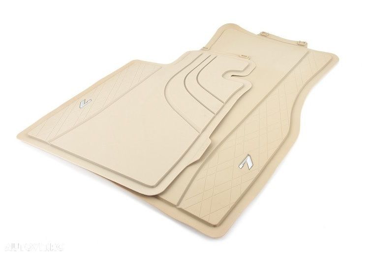 Set covorase cauciuc fata bej originale Bmw seria 7 G11/G12 - 2