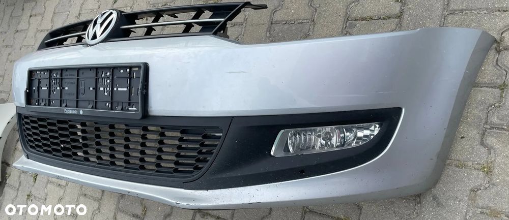 VW Polo 6R zderzak przód przedni grill atrapa halogeny - 3