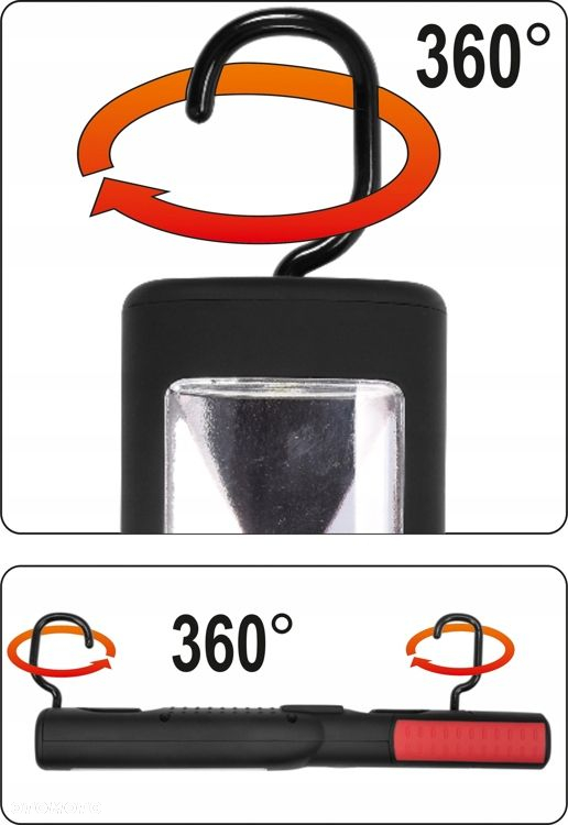 YATO LAMPA LATARKA AKUMULATOROWA WARSZTATOWA 3W 250lm COB LED YT-08504 - 11