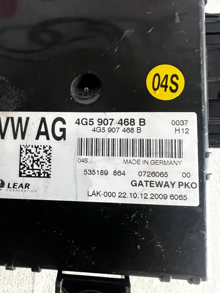 MODUŁ STEROWNIK GATEWAY 4G5907468B VOLKSWAGEN AUDI SEAT SKODA* - 2
