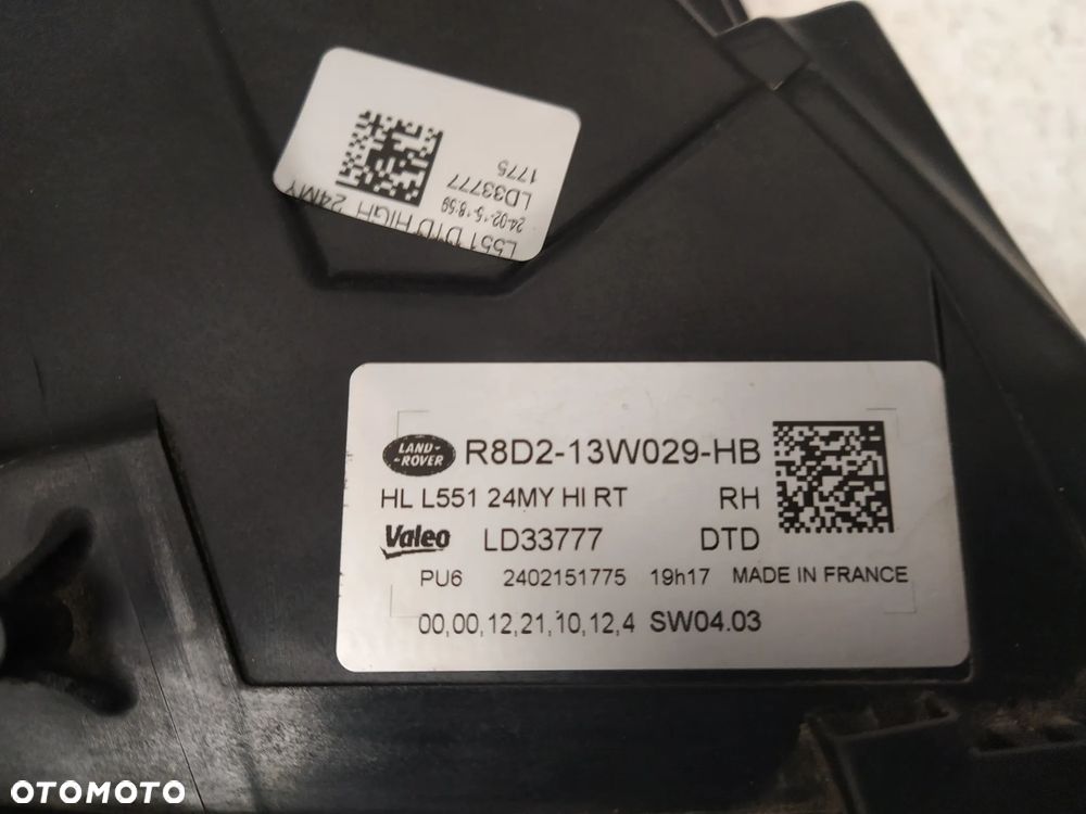 RANGE ROVER EVOQUE L551 24-  REFLEKTOR LAMPA PRAWA PRZÓD PRZEDNIA FULL LED HIGH KOMPLETNA ORYGINAŁ - 21