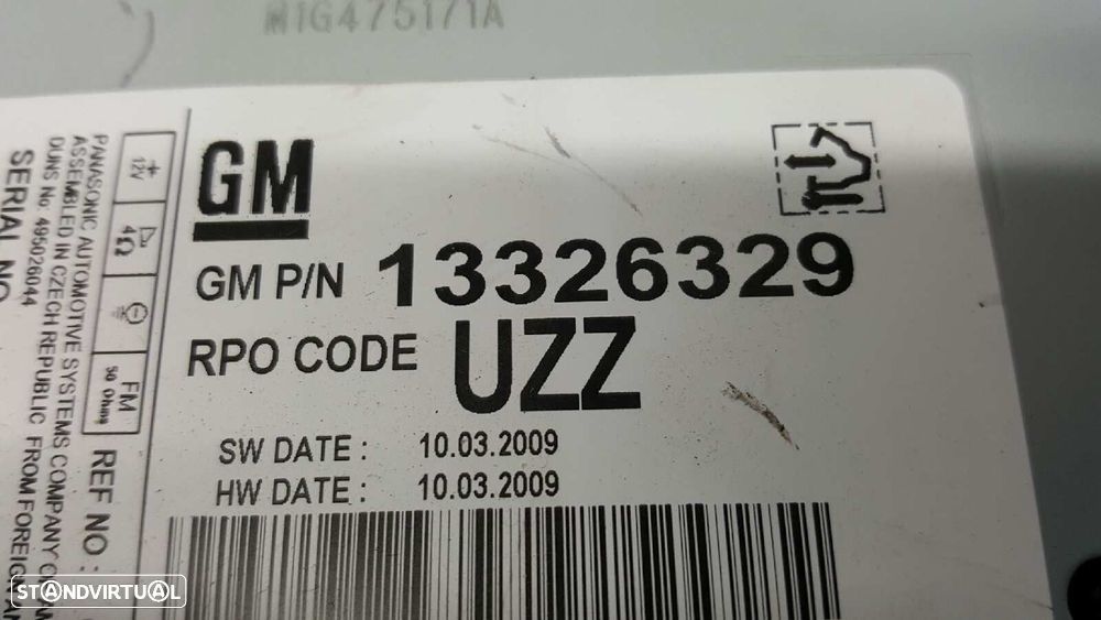 SISTEMA AUDIO / RADIO CD OPEL INSIGNIA BERLINA EDITION - 2