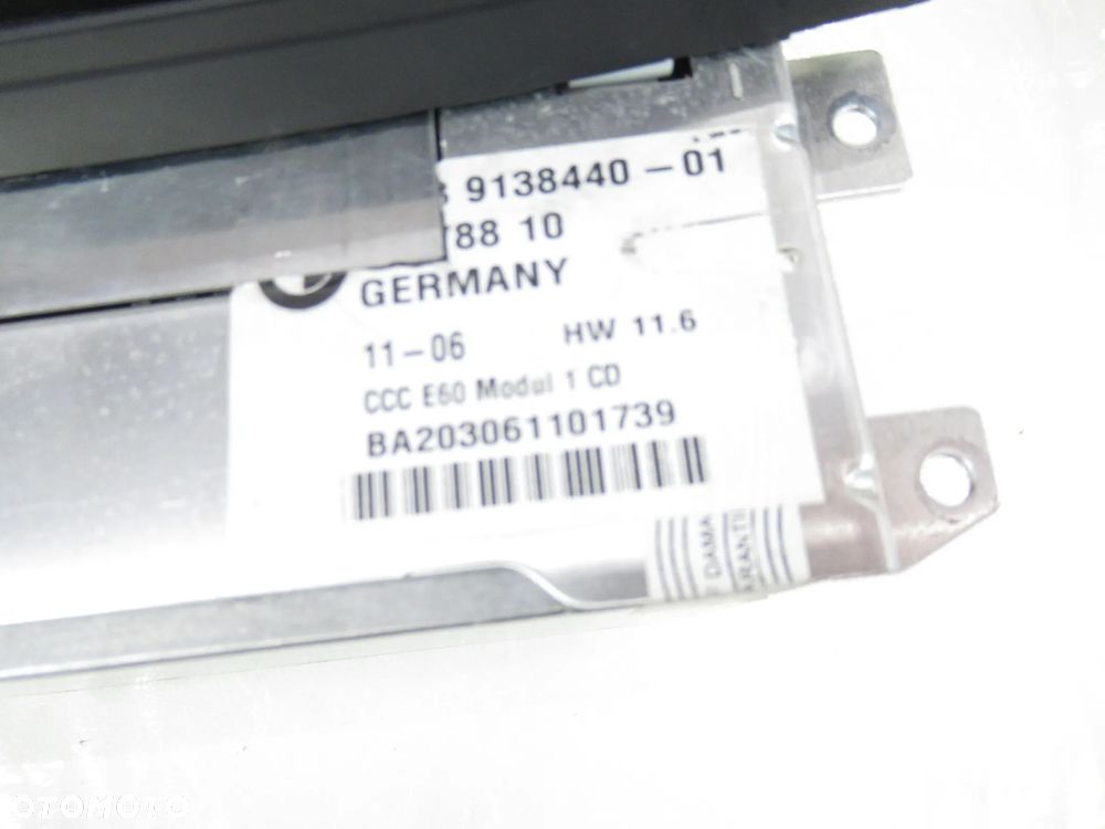 Radio Duża Nawigacja CCC czytnik BMW 5 e60 e61 DVD 2003-2006r. - 5