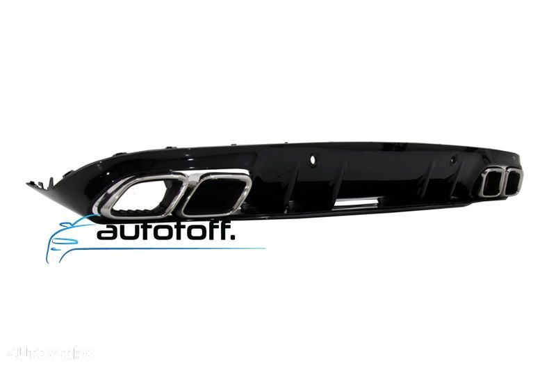 Difuzor C-Class C205 A205 compatibil cu Mercedes (14-19) Chrome C63S - 3