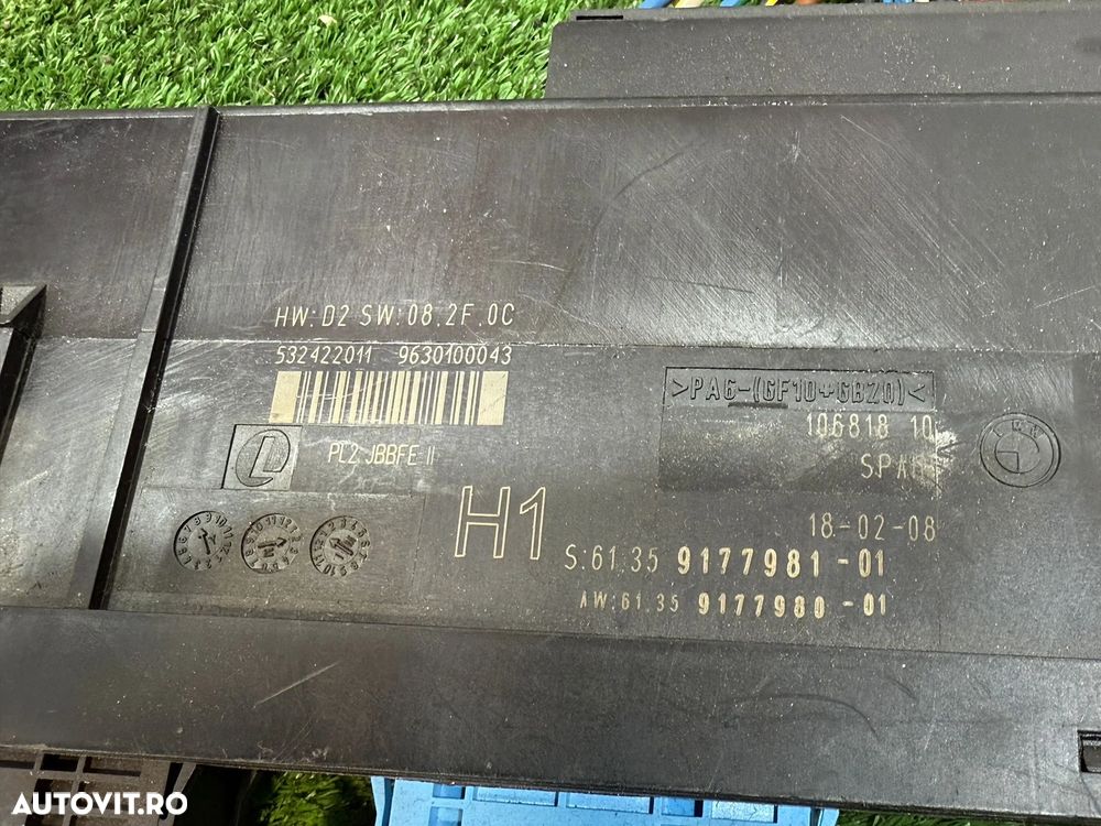 BCM MODUL CALCULATOR CONFORT BMW 318I SERIA 3 E90 LCI 2.0 BENZINA 2008 COD OEM 9177981 917798101 9177980 917798001 2005-2013 - 7