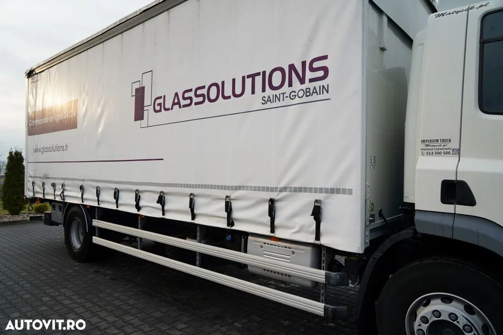 DAF CF 290 / 4X2 / SOLO / CORTINĂ 8M / HALOGEN DHOLLANDIA / PODEA REZISTENTĂ / EURO 6 - 15