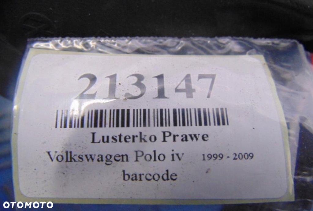 VOLKSWAGEN POLO IV 9N 1.2 6V HB LUSTERKO PRAWE - 10