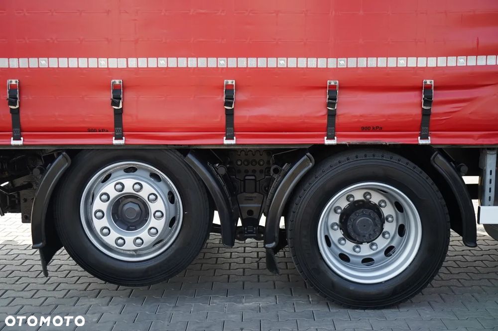 Volvo FH 460 / Firanka 7,7m  / I-SAVE / KLIMA POSTOJOWA / OŚ PODNOSZONA I SKRĘTNA / 2021 ROK / - 16