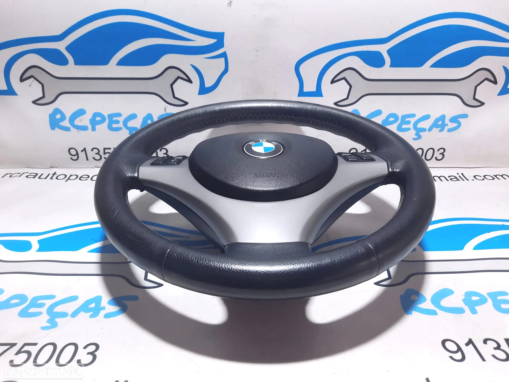 VOLANTE GUIADOR COMPLETO BMW SERIE 1 E87 SERIE 1 E81 E82 E88 SERIE 3 E90 E91 E92 E93 X1 E84 PELE AIRBAG COMANDOS MULTIFUNÇÕES CONTROLO - 4