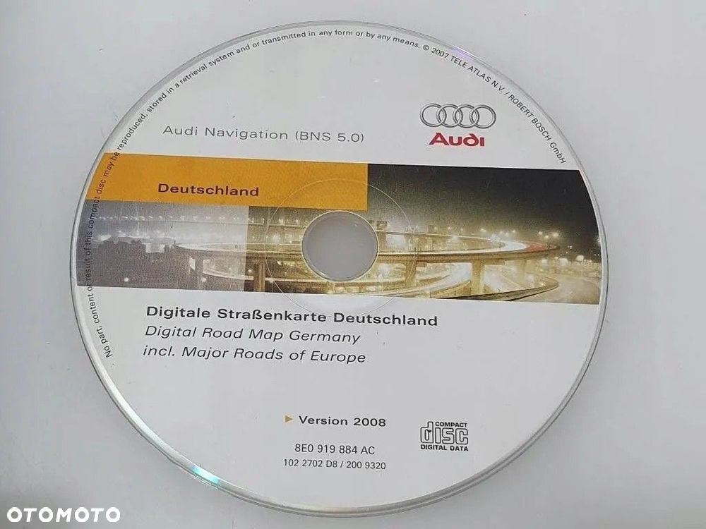 Audi A3 S3 8P 2008 ORYGINALNE RADIO NAWIGACJA SUPER STAN 8P0035192P + PŁYTA - 2