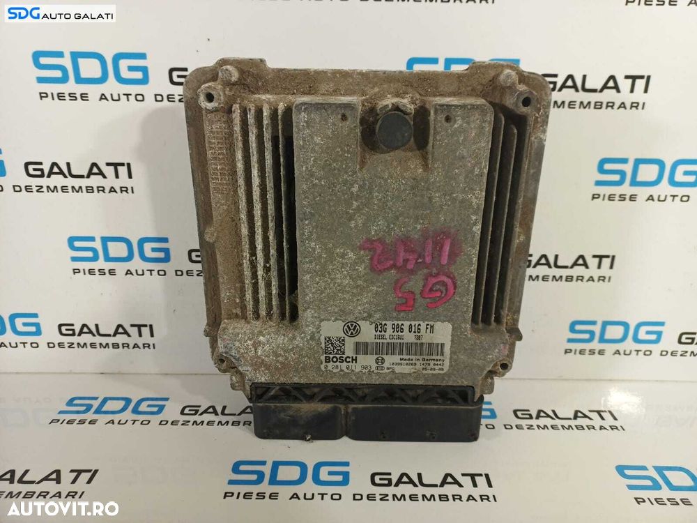 ECU Calculator Motor Volkswagen Skoda Seat Altea 2.0 TDI 2006 - 2011 Cod 03G906016FM 0281011903 [L2228] - 1