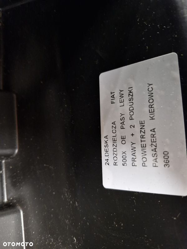 FIAT 500X DESKA ROZDZIELCZA OE PASY LEWY PRAWY + 2 AIRBAG PASAŻERA KIEROWCY - 7