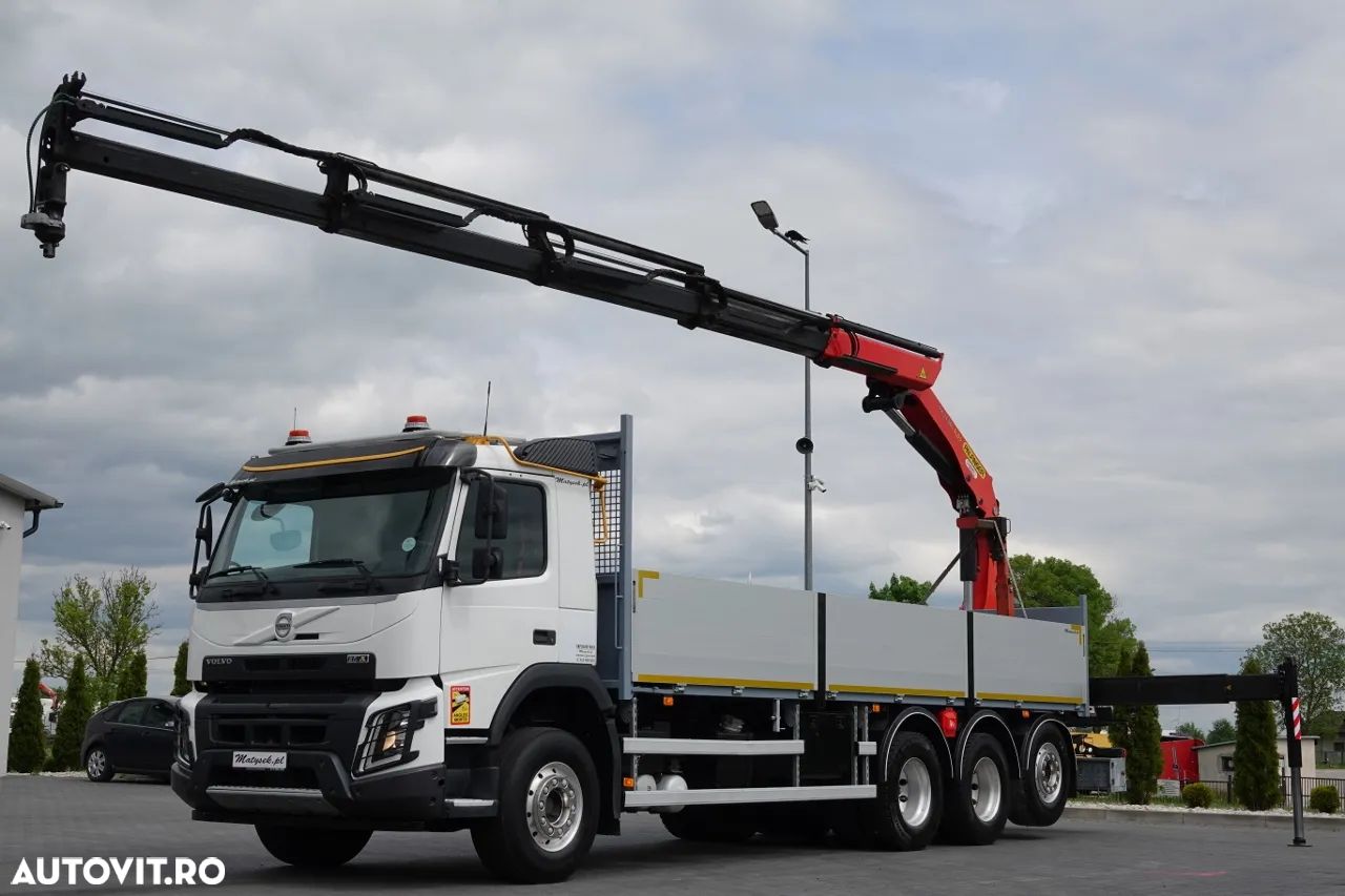 Volvo FMX 460 / 8X4 / TRIDEM /  7.75 M TRANSMISIE / HDS PALFINGER PK 24.001 / PILOT / PRELUNGIE -12.5M / AXIE LIFTATOR / EURO 6 / IMPORTAT - 1