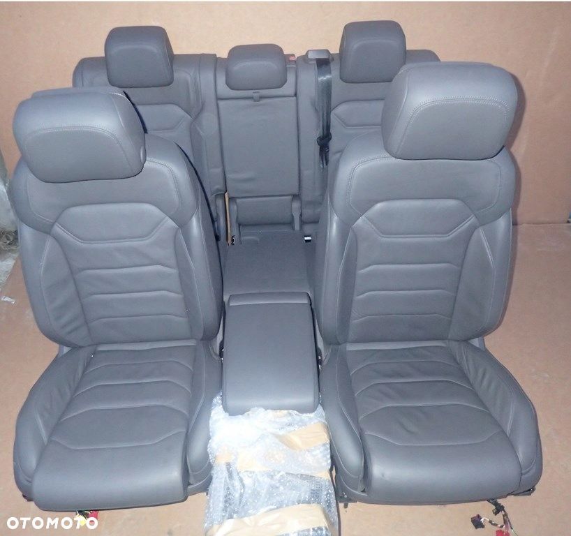 dw touareg 3 fotele skóra pamięć szara skóra - 1
