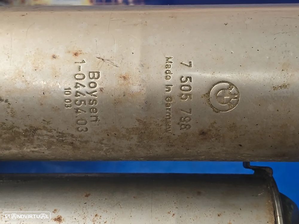 BMW Série 7 E65 E66 745i V8 Silencioso Traseiro panela de Escape Muffler OEM Original 2001- - 3