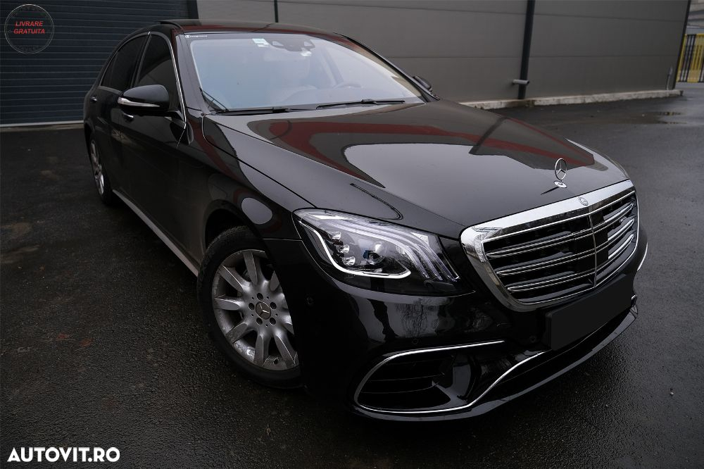 Pachet Exterior Mercedes S-Class W222 Facelift (2013-06.2017) S63 Design Cu Grila - livrare gratuita - 23