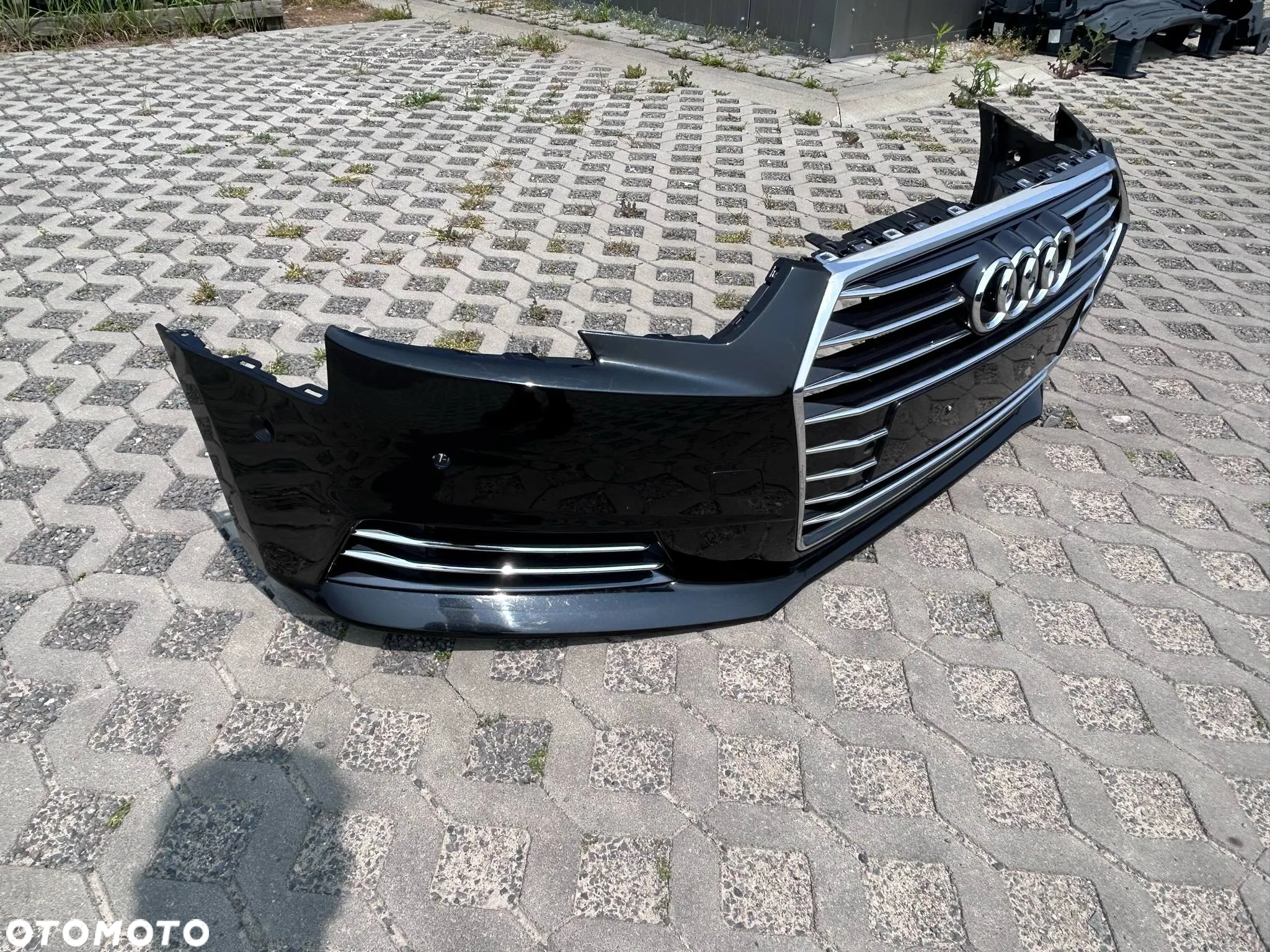 Audi A4 B9 8W Zderzak Przód Przedni kompletny LY9T 15-19r. 6xPDC Ładny - 4