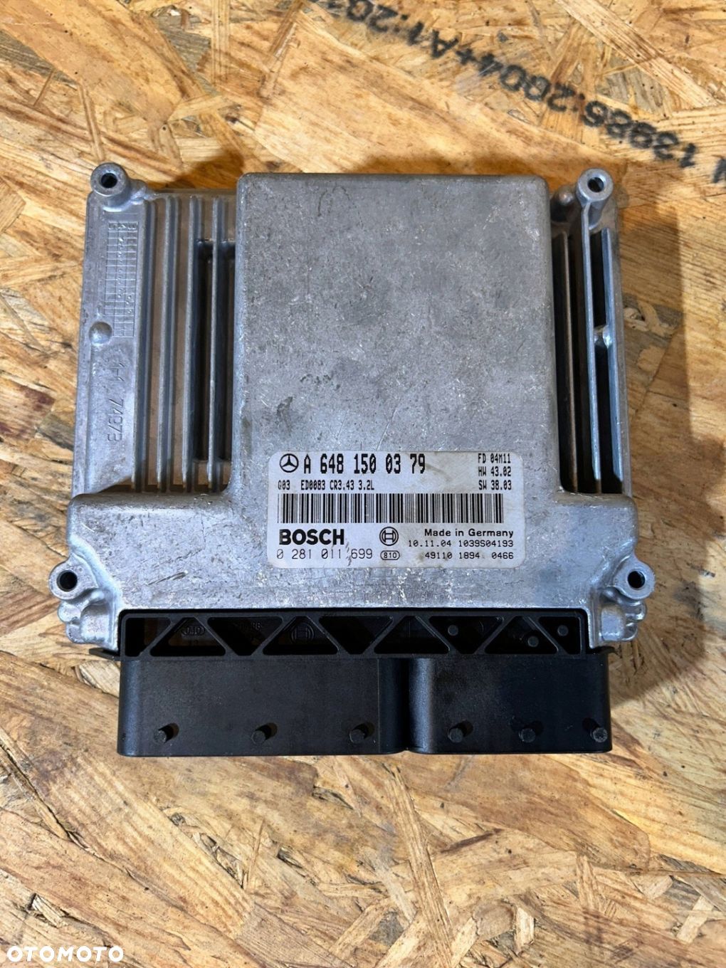 ECU MERCEDES E W211 3.2 CDI A6481500379 0281011699 - 1
