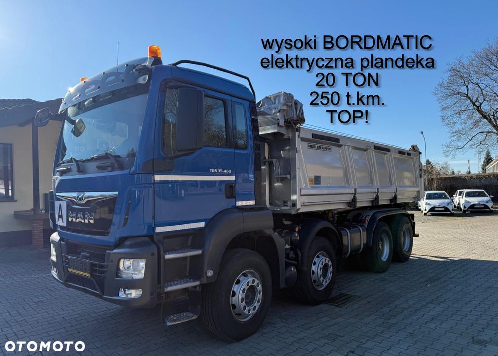 MAN 35.460 TGS wywrotka 8x4, 3-str. MEILLER, BORDMATIC, 250 t.km., TOP! - 1