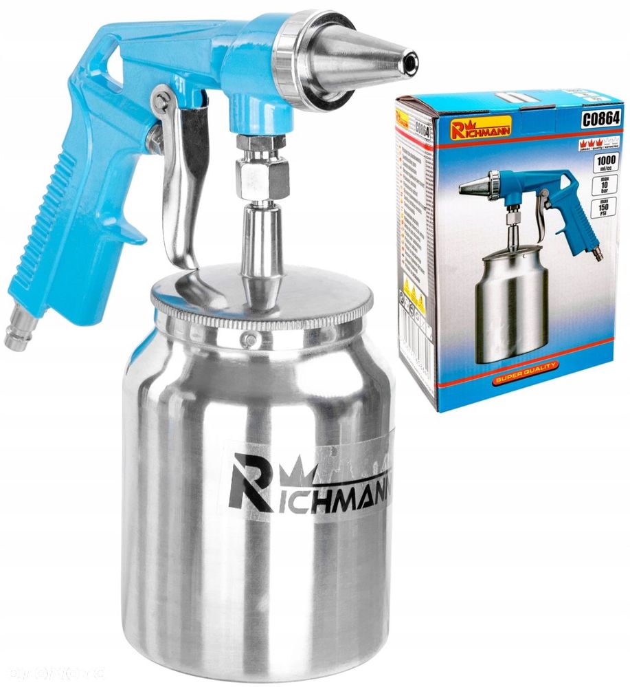 PISTOLET DO PIASKOWANIA ZBIORNIK DOLNY 1,0 L - 1