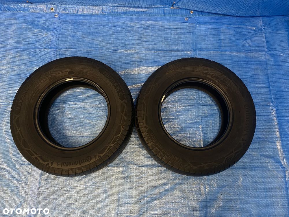 2X OPONY 15 OPONA LATO LETNIE 215/70R15C 109/107S WZMACNIANE  CONTINENTAL VANCONTACT ECO  6,7mm 2020 - 2
