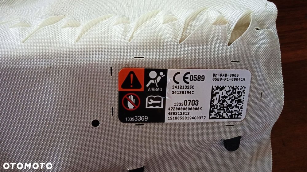 Kierownica multifunkcja poduszka kierowcy airbag Opel Adam 13357723 13350703 - 12