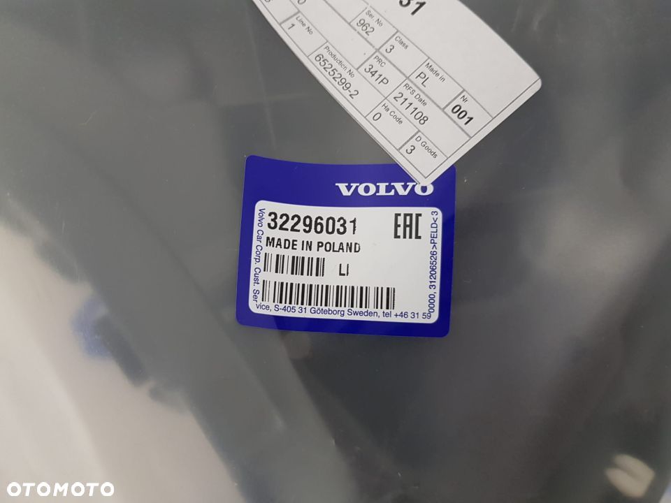 VOLVO XC60 II 18-21 ŚLIZG ZDERZAKA PRAWY TYŁ TYLNY NOWY ORYGINAŁ 32296031 - 4