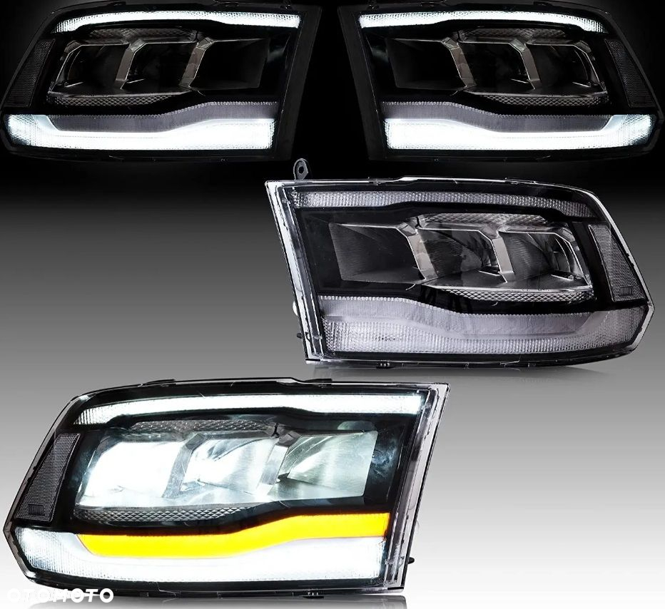 Reflektor Lampa kpl Vland Full Led Neon Tuning Dodge Ram IV 4 08-24 Classic - 5