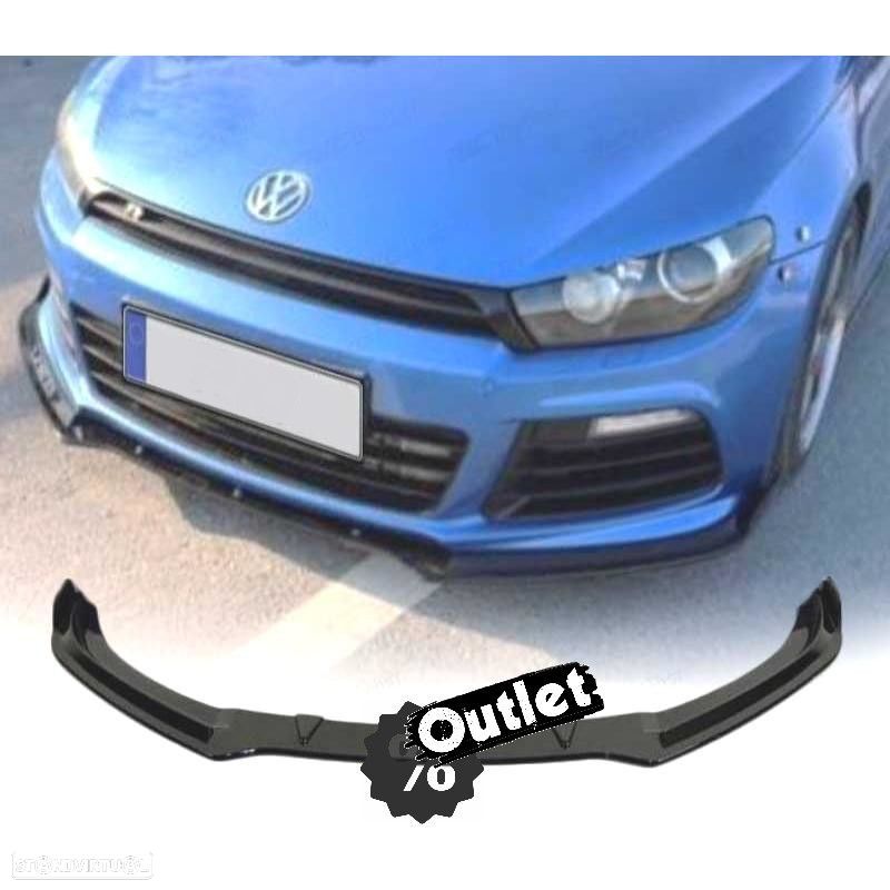 C011192C1 SPOILER LIP FRONTAL VW SCIROCCO R20 08-13 PRETO BRILHANTE - 1